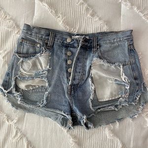 MINKPINK Slasher Cutoff Shorts Size L